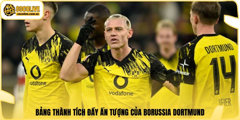 Bảng thành tích đầy ấn tượng của Borussia Dortmund