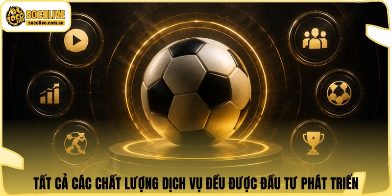 Tất cả các chất lượng dịch vụ đều được đầu tư phát triển
